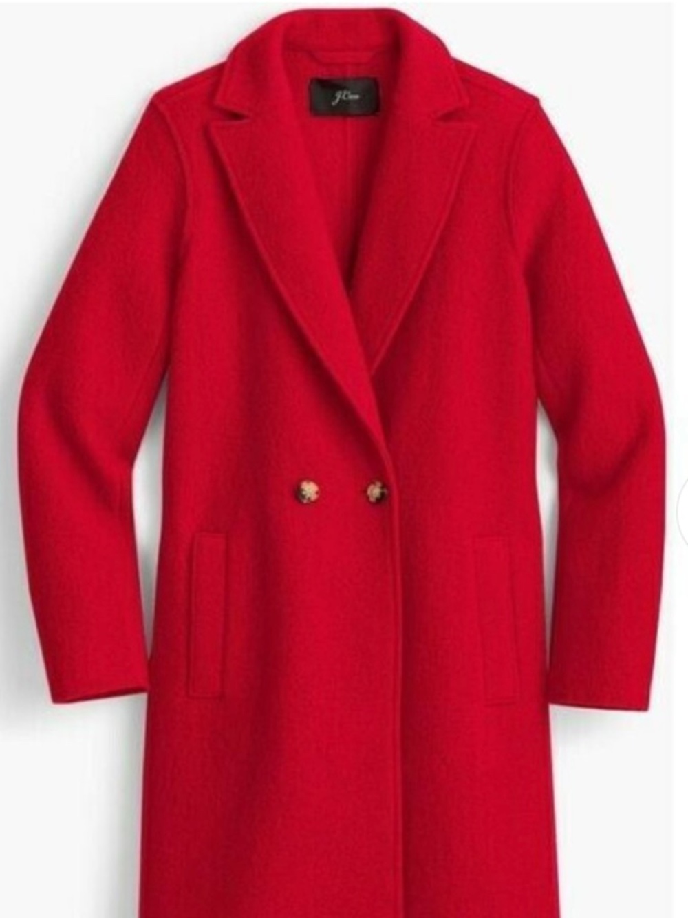 J.Crew Daphne Coat Italian Wool Topcoat Size 10